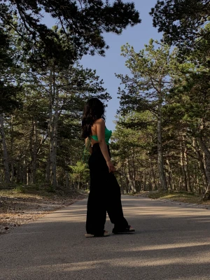 Festtopp Zara - Topp i satinliknande material från Zara  Stl S  Använd men i mycket bra skick 