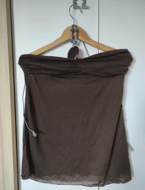 Halternecktopp - Brun halterneck topp 