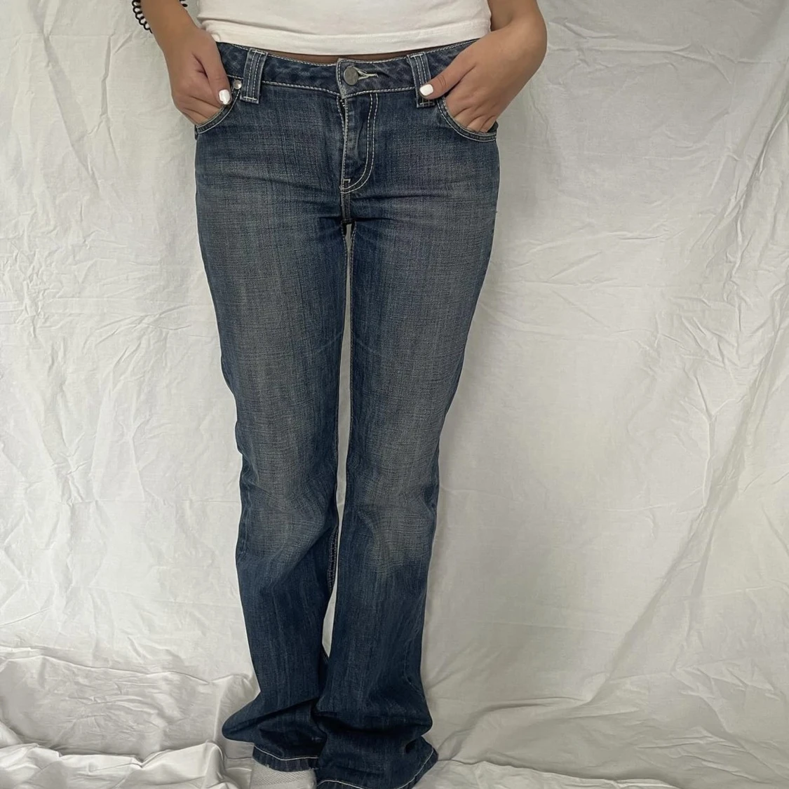 Lågmidjade jeans - 90