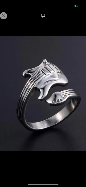 Justerbar ring - Jätte cool justerbar ring. Ringen är helt i nyskick och i gittarmotiv 