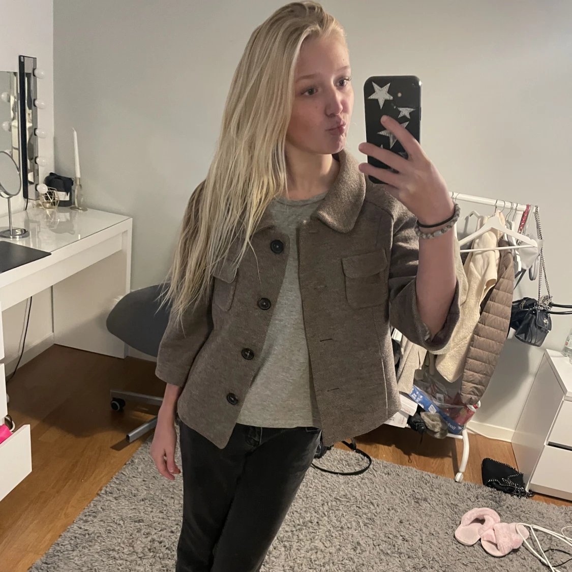 Trekvartsärmad kappa