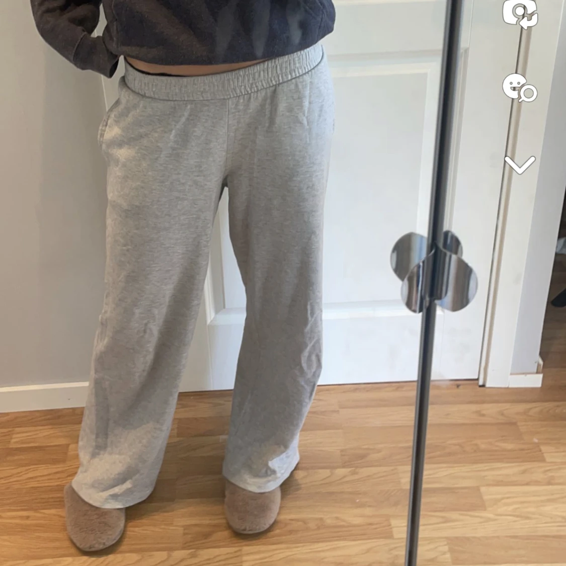 Lågmidjade mjukisbyxor - 90