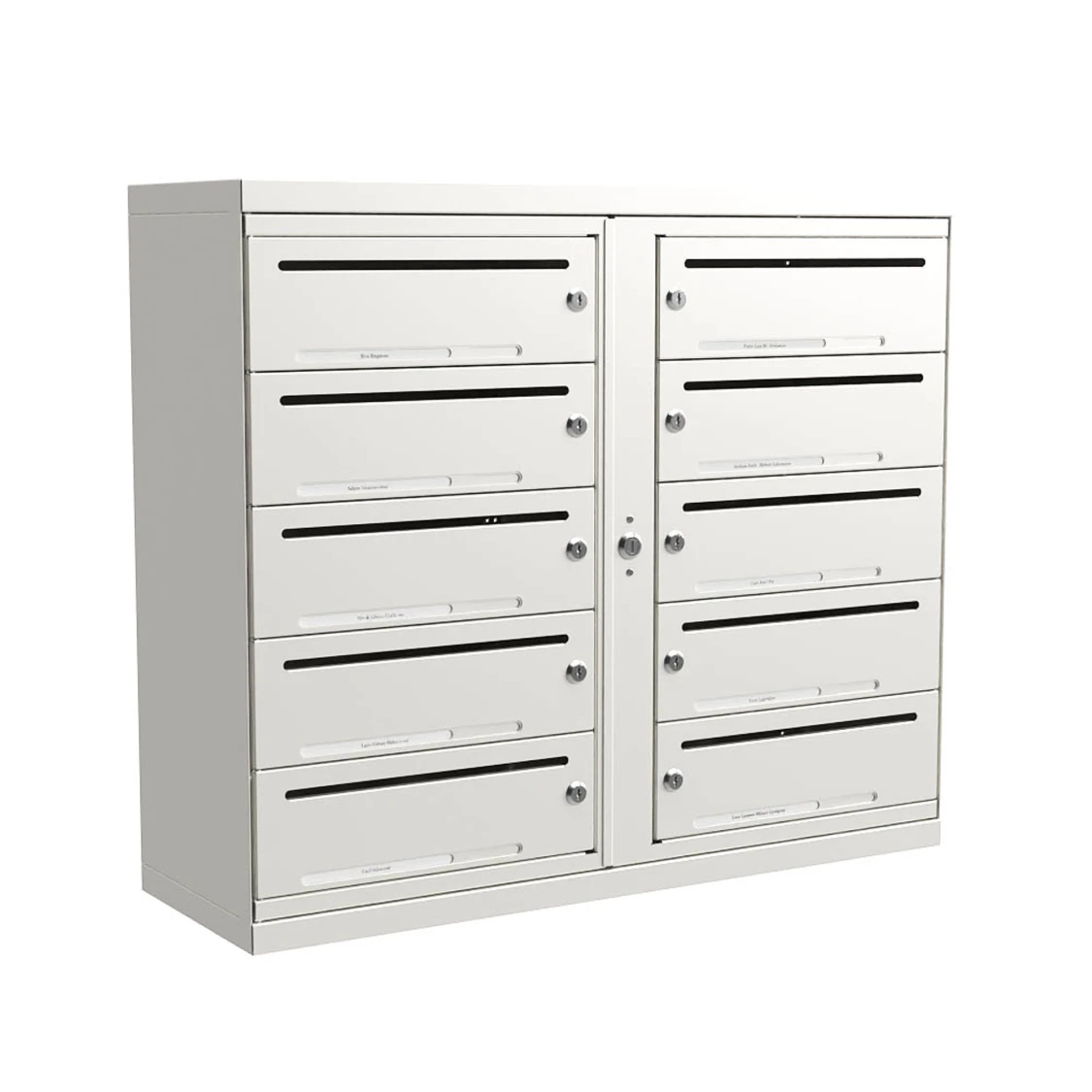 Fastighetsbox Lynx Liggande 2×5 fack – Vit