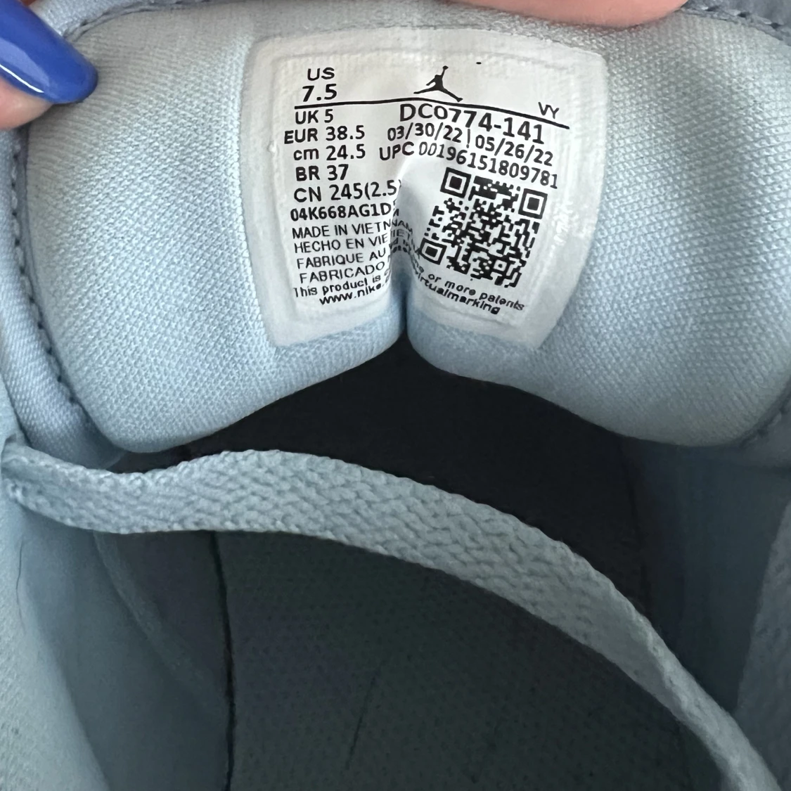 Jordan 1 low aluminium  - 90