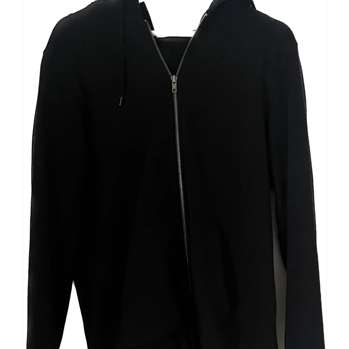 Svart zip up hoodie