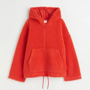 Orange hoodie - Supermysig teddyhoodie som inte kommer till användning längre😞❤️