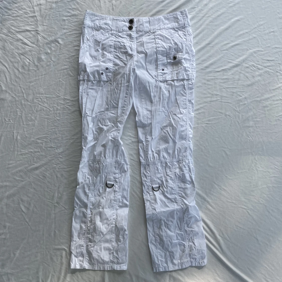 Y2K cargo byxor lågmidjade 