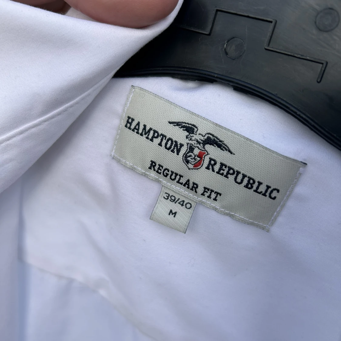 Långärmad vit skjorta - 90