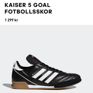 Inomhusskor, fotboll - Säljer mina helt oanvända adidas KAISER 5 GOAL. Prislapp sitter kvar.  Hör av dig för frågor eller fler bilder! ⚽️ Nypris är 1299:-