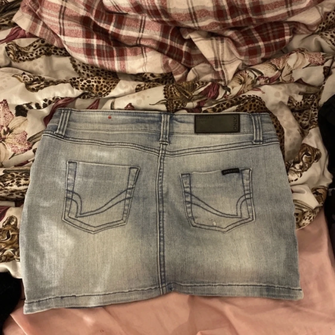 Jeans kjol kort  - 90