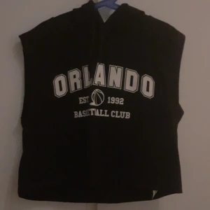 Crop-top huddie utan ärmar - Den är oanvänd men har hängt i min garderob ett tag