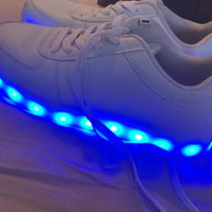 White LED shoes that are super cool, have multiple colors and color patterns, they have some stains wich can be easily fixed, comes with a charger, price can be discussed ofc