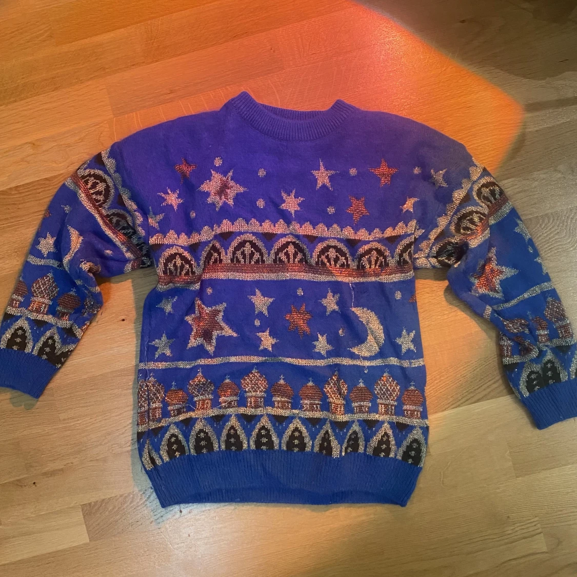 Mysig Blå Ulltröja - 91