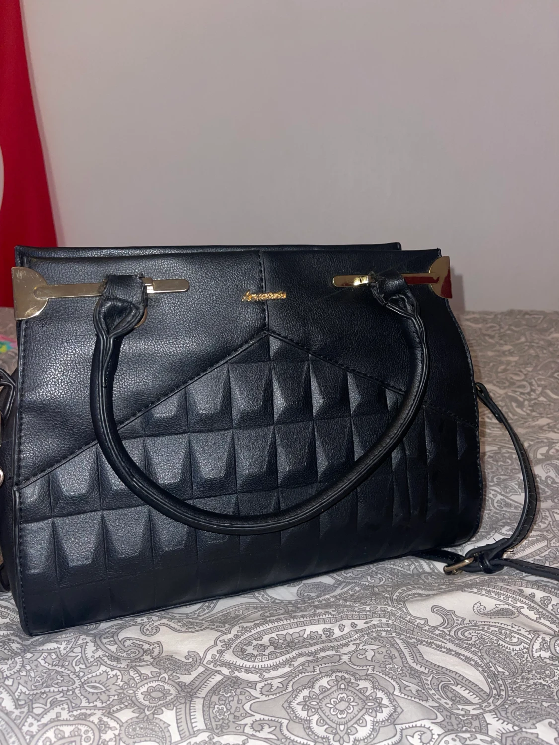 Svart fin väska  - 90