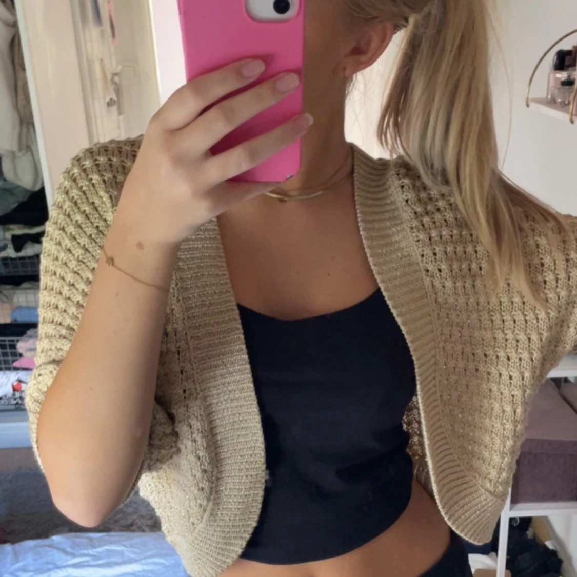 Kofta med trekvartsärm - 90