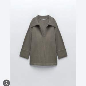 Superfin stickad tröja från Zara i brun, köptes för 699 kr