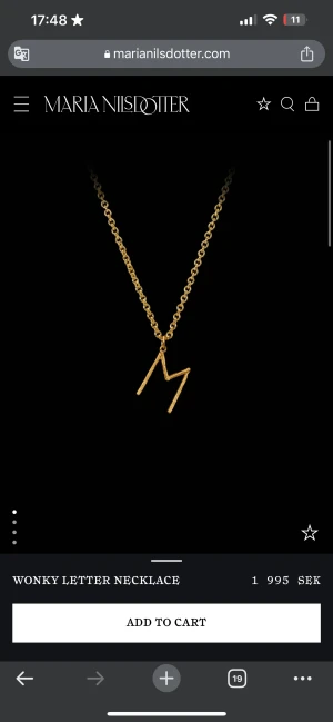 maria nilsdotter halsband A - säljer detta super fina halsband, köpt för 1995kr, box och påse medfås, längd 45