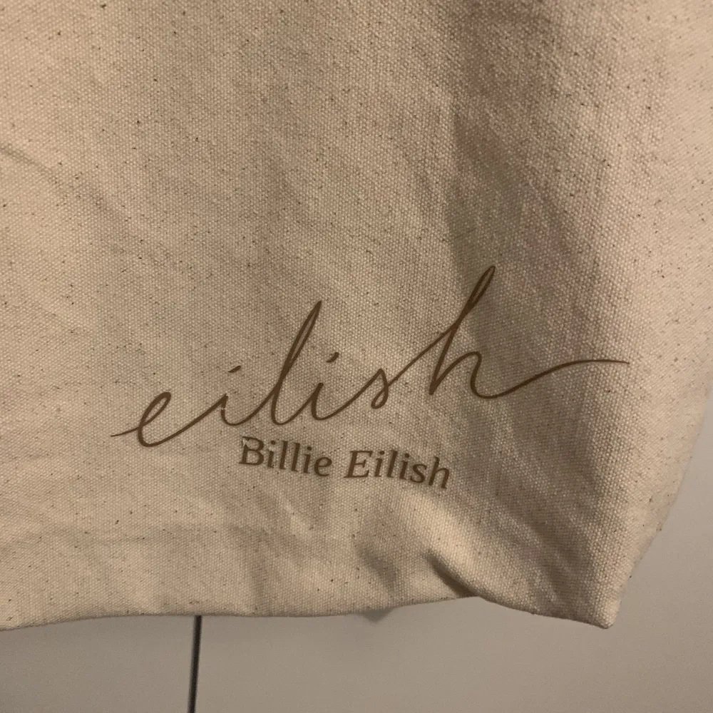 En snygg tygväska från Billie Eilish. Helt ny aldrig använt. . Väskor.