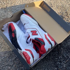 Säljer New balence 550 storlek 46,5  - Har haft dem va 4 gånger max och säljer dem pga dem är för små men har dock inte clenat upp dem vilket jag kommer göra innan du köper dem, kan mötas upp i Stockholm och Norrköping 