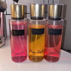 Säljer dessa tre knappt använda Victoria secret parfymerna, alla för 100kr+ frakt💖 priset går att diskuteras.