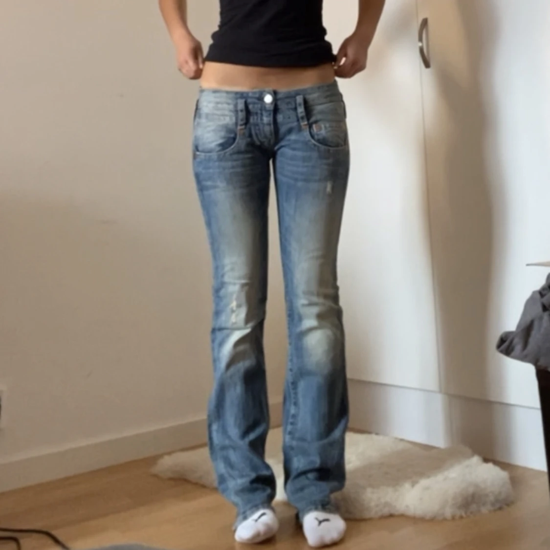 Lågmidjade jeans