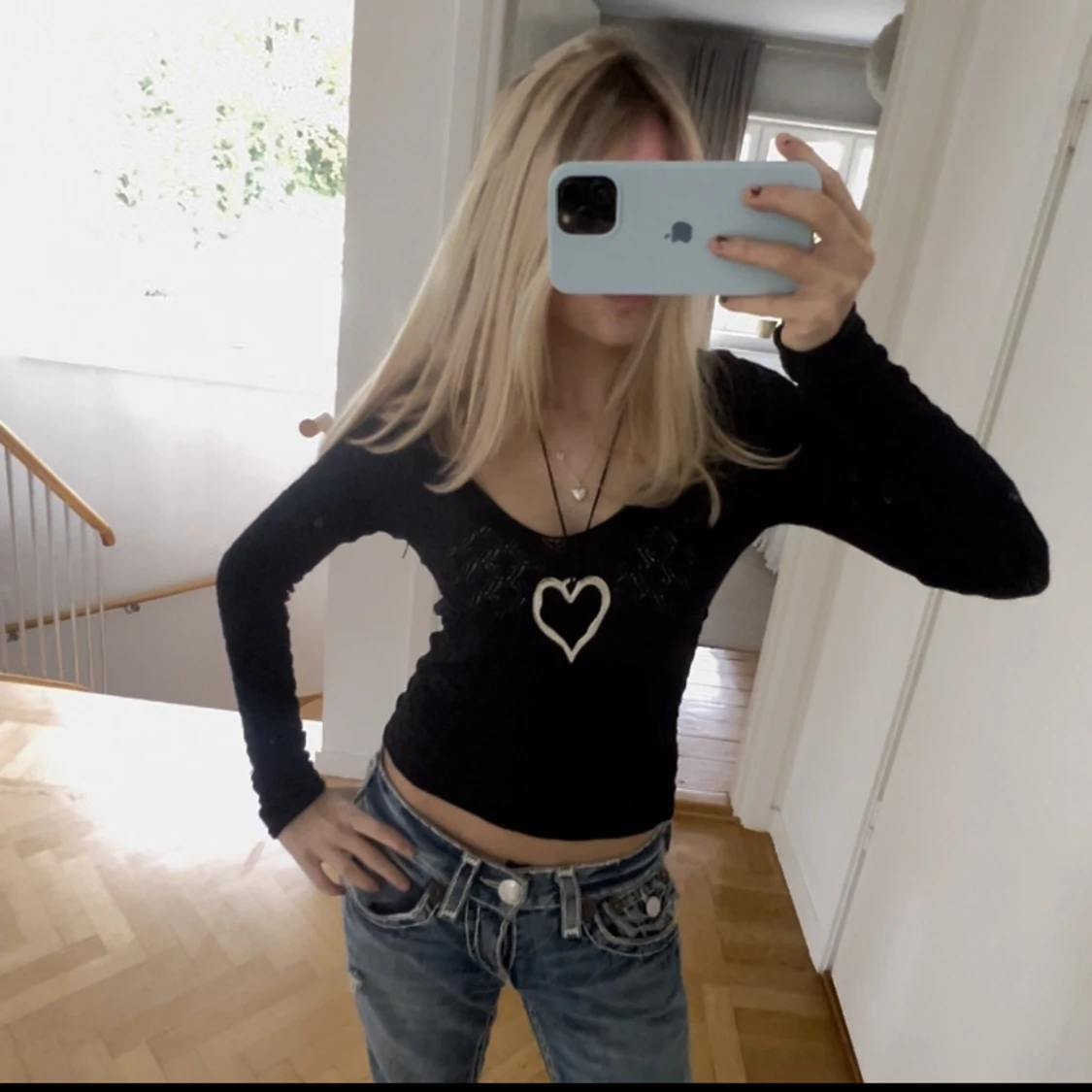 Långärmad festtopp