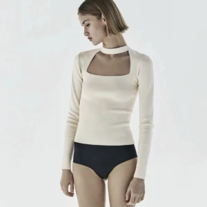 Zara tröja med choker - Säljer denna populära tröjan från zara då den inte kommer till användning längre🥰 Den är i väldigt bra skick och storleken är M men passar även S. Köparen står för frakten! Dm för fler bilder eller frågor❤️ 