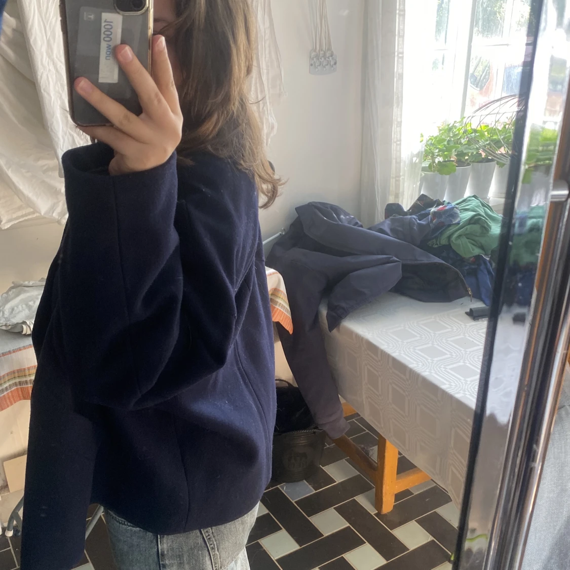 Marinblå kappa - 91