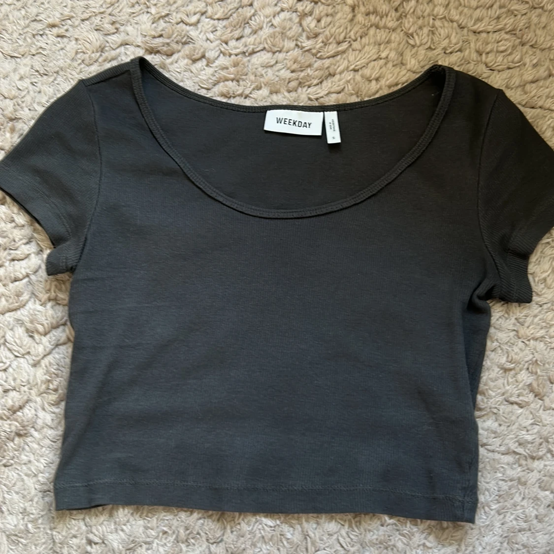 Gråsvart Crop top