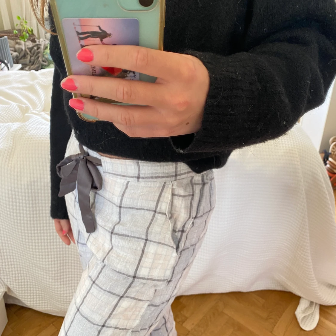 Rutiga pyjamasbyxor  - 90