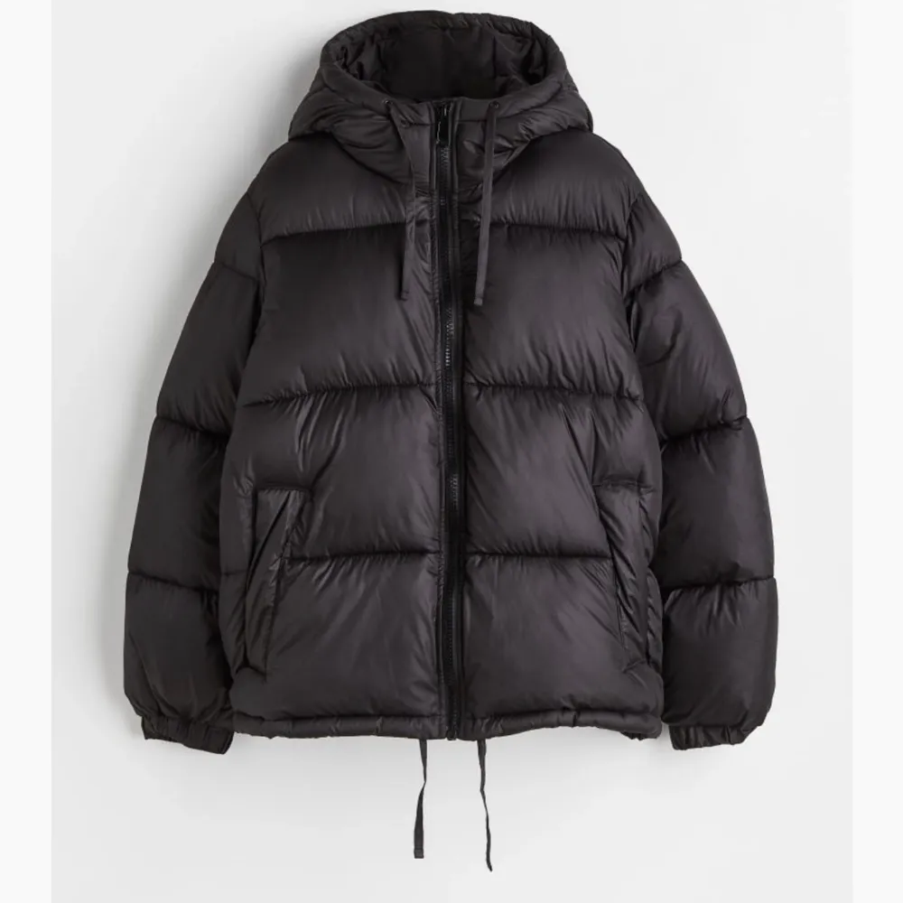 Säljer denna svarta puffer jacket från säljes för 180 kr   storlek ”m” vill du ha bilder på jackan så skriv till mig så svarar jag så snabbt som möjligt ☺️köparen står för frakt 🌸 använd en säsong . Jackor.