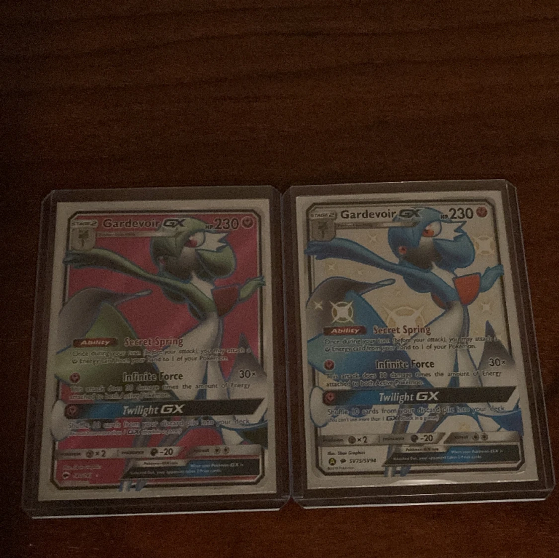 Gardevoir GX - shiny + full art (Pokémon kort)