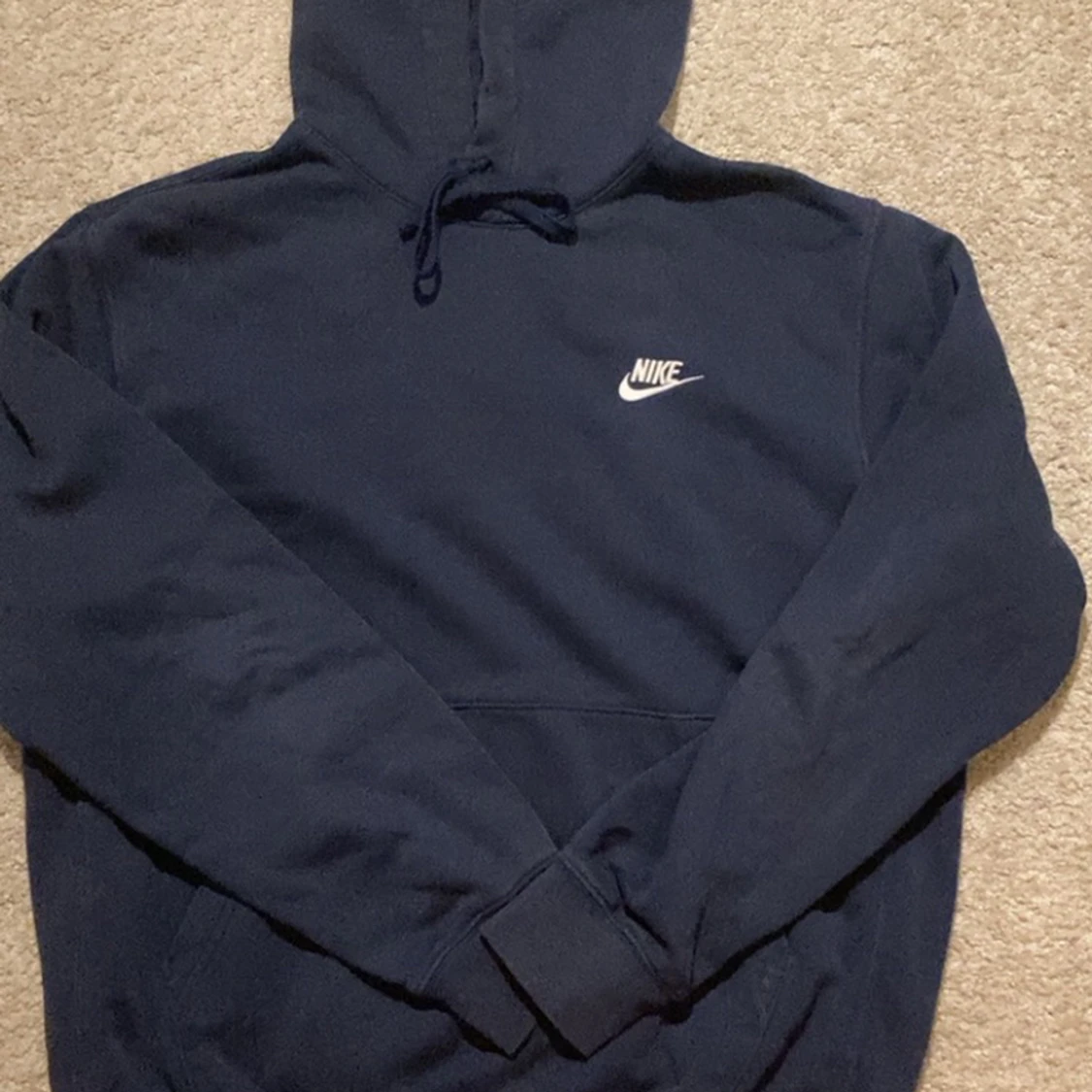 Nike mörkblå hoodie