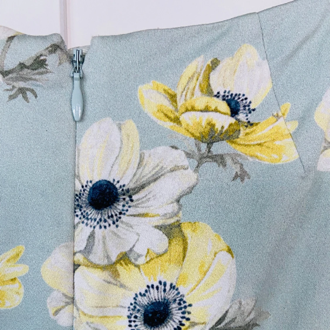 Mintgrön festklänning, blommig cocktail klänning  - 91