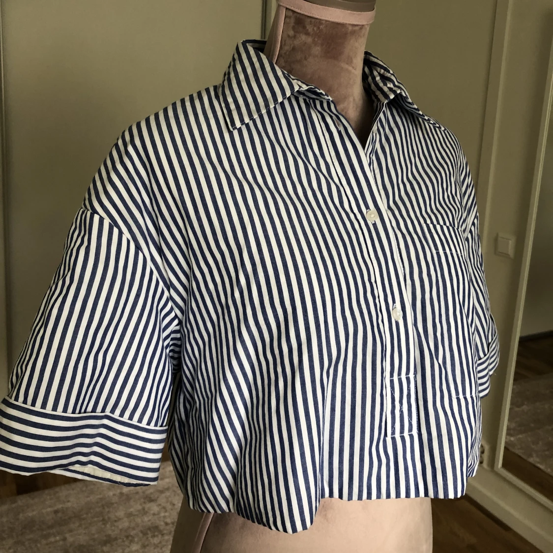 Croppad Skjorta  - 90