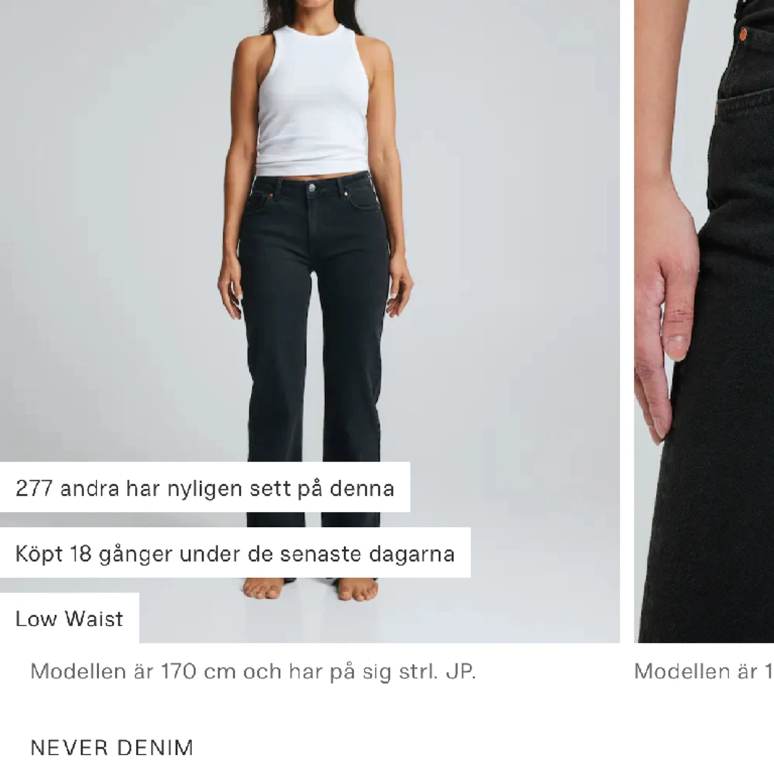 Lågmidjade jeans från bikbok💕