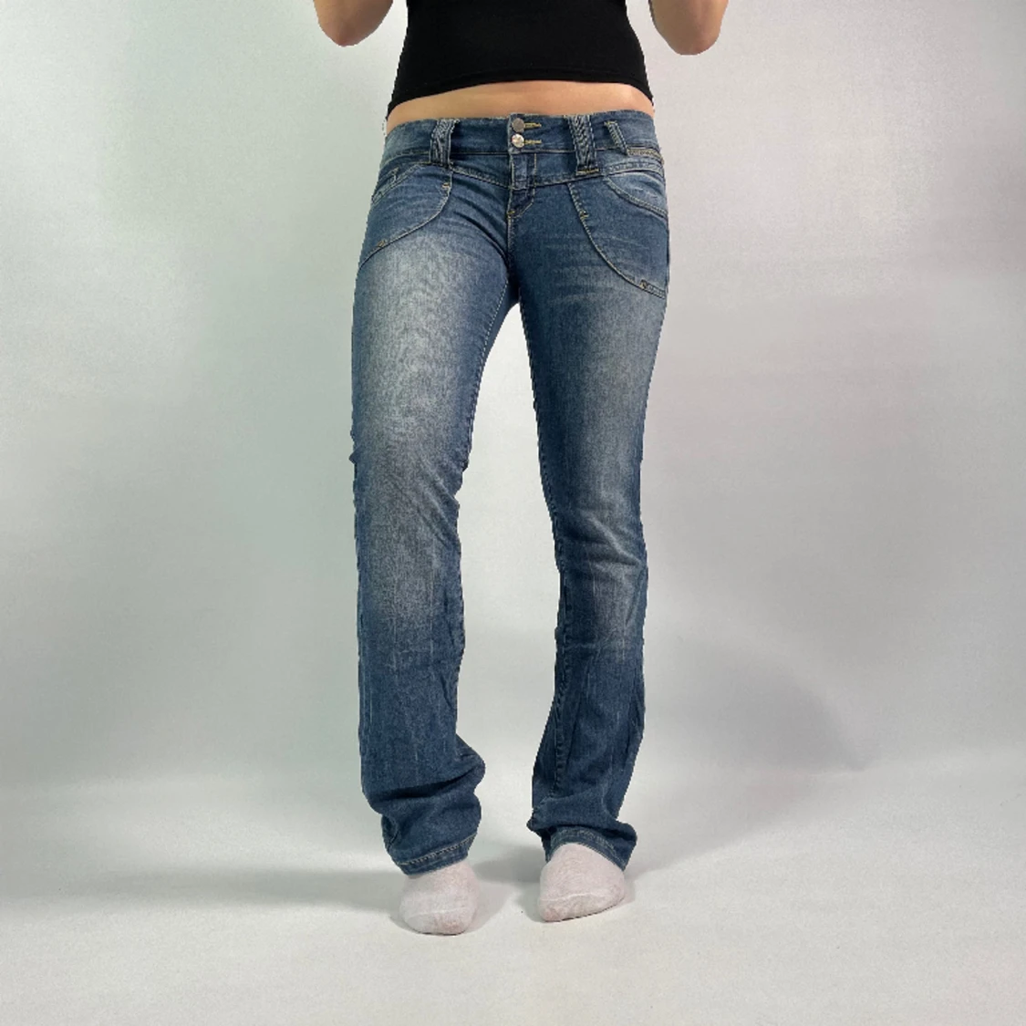 Lågmidjade jeans - 90