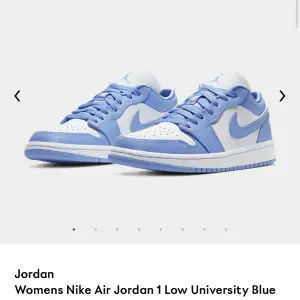 Söker dessa Jordan 1 Low university blue i storlek 39 Hör av dig om du har ett par i fint skick till ett bra pris👍🙏