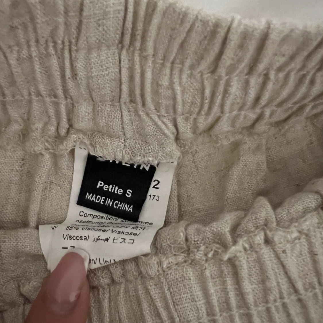 Linne byxor från SHEIN  - 90