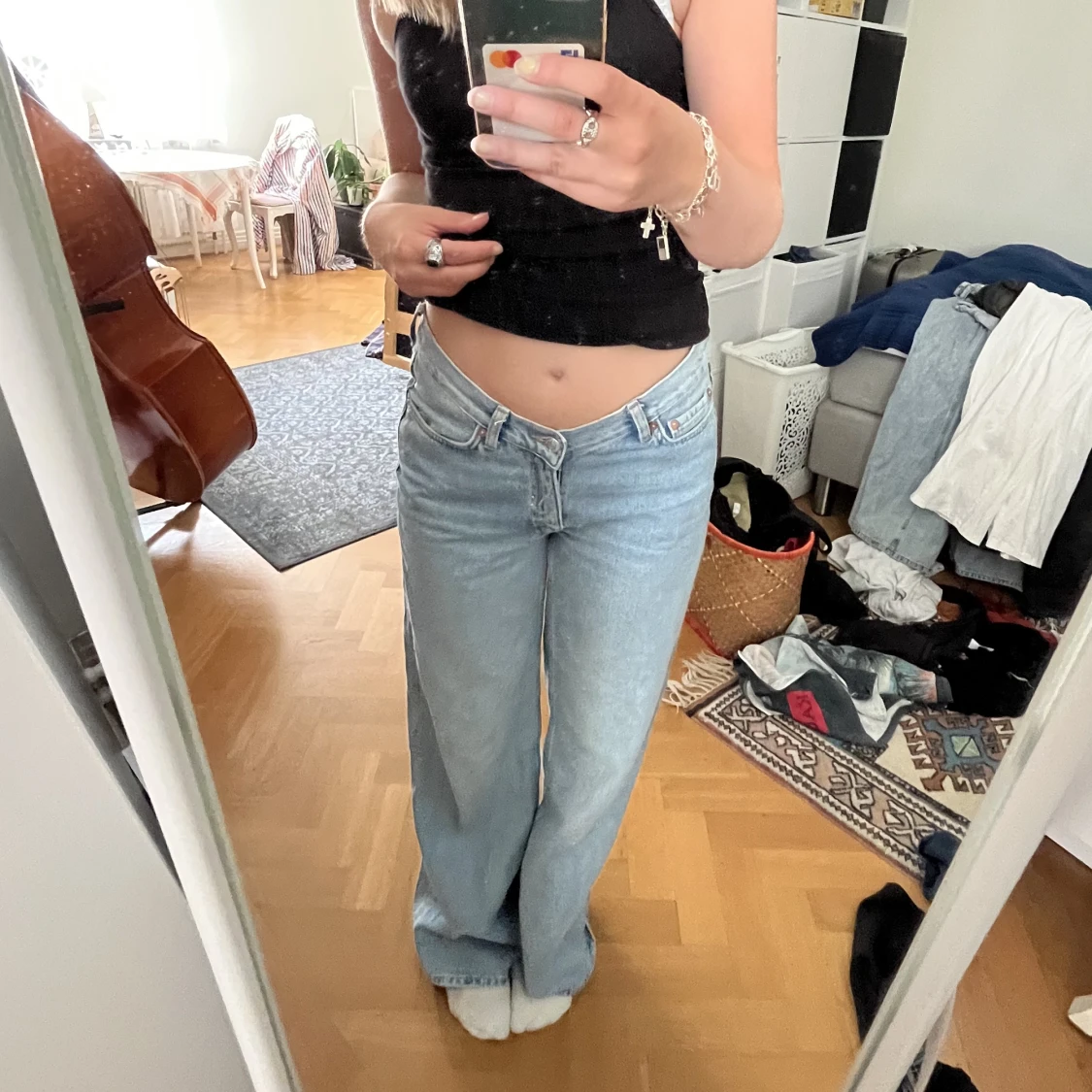 Lågmidjade jeans