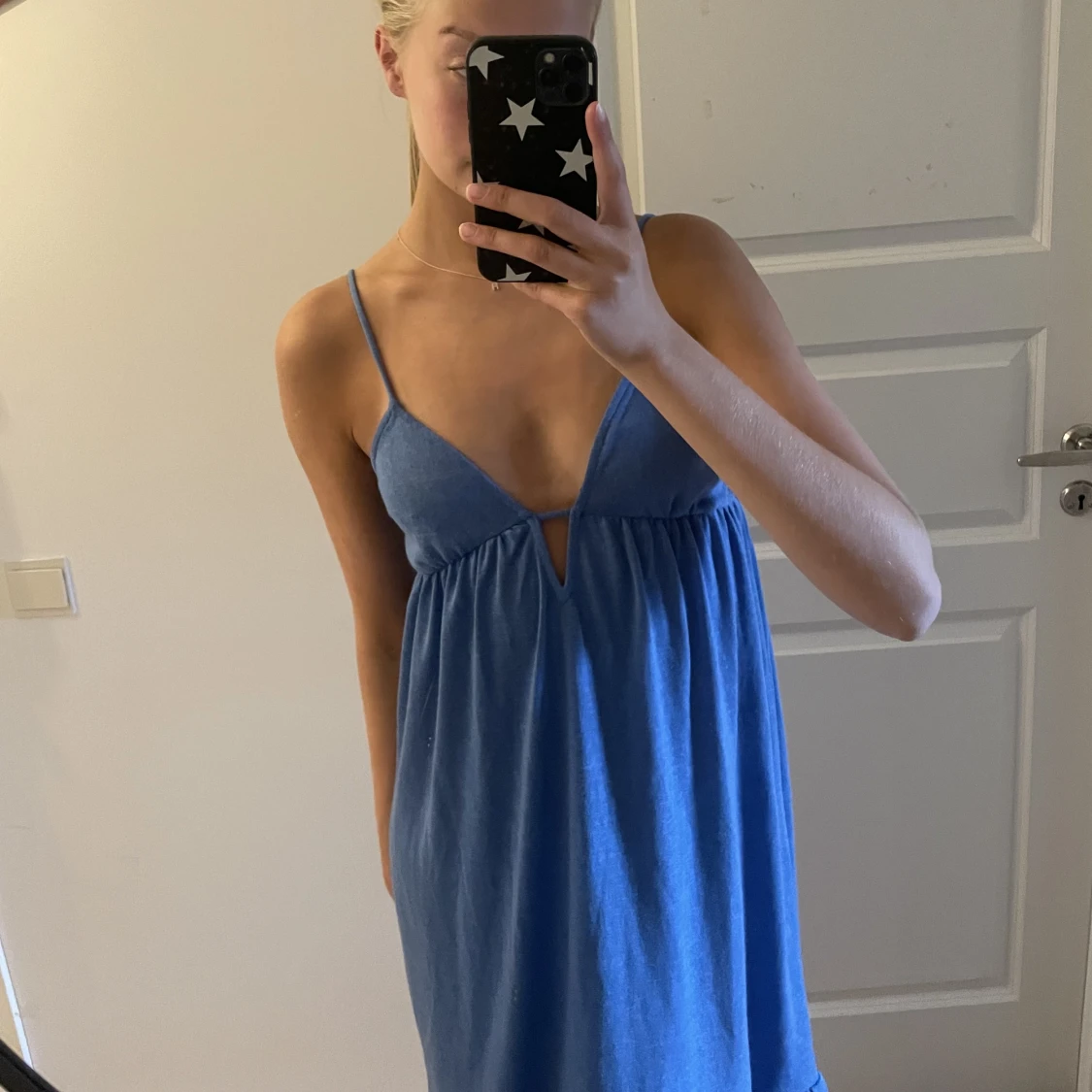 Blå långklänning - 90