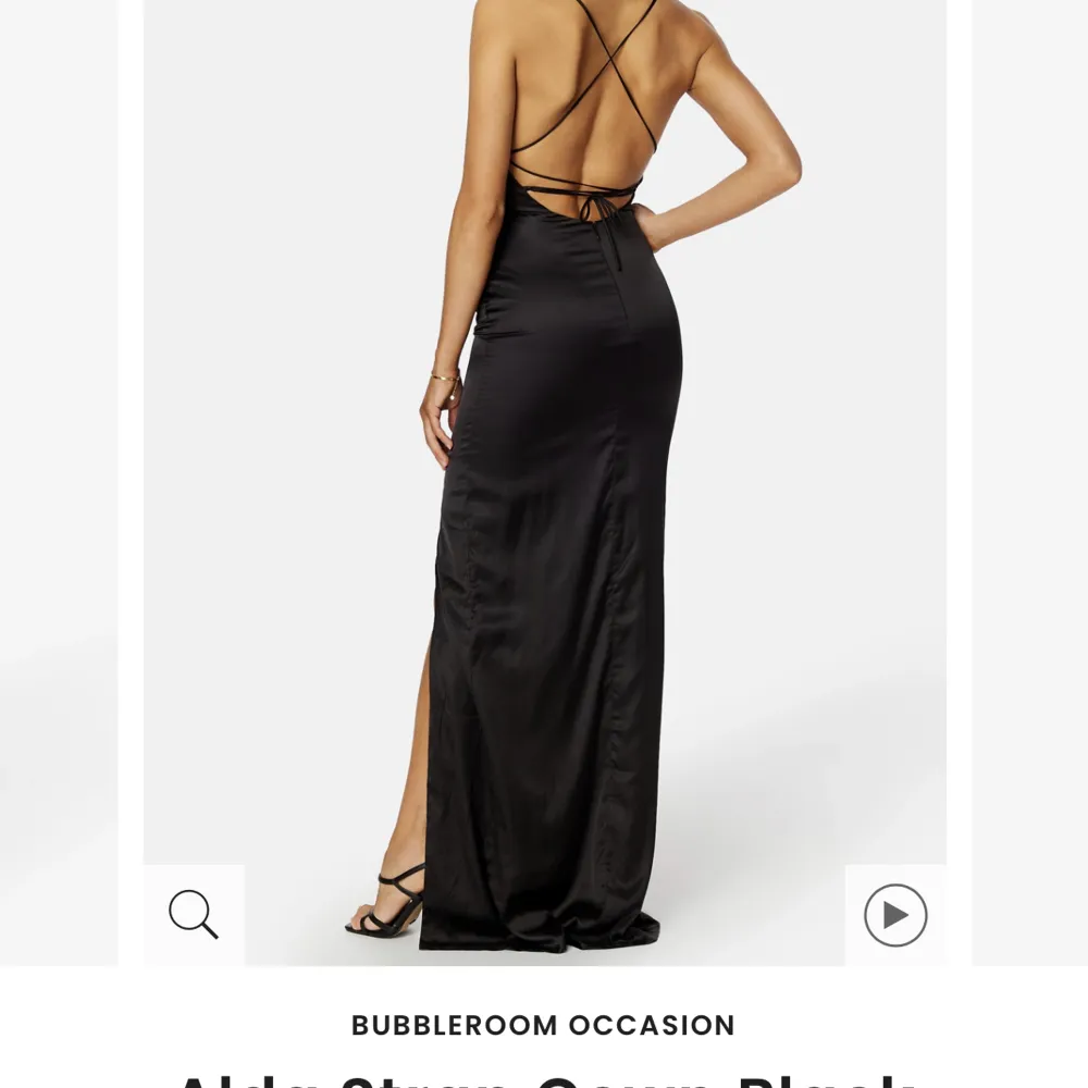 Säljer nu denna fina kläning. Köpte den för balen i nian och därför endast använd en gång! Den är i superfint skick och väldigt bekväm att bära.  Säljer den för 550kr plus frakt:) . Klänningar.
