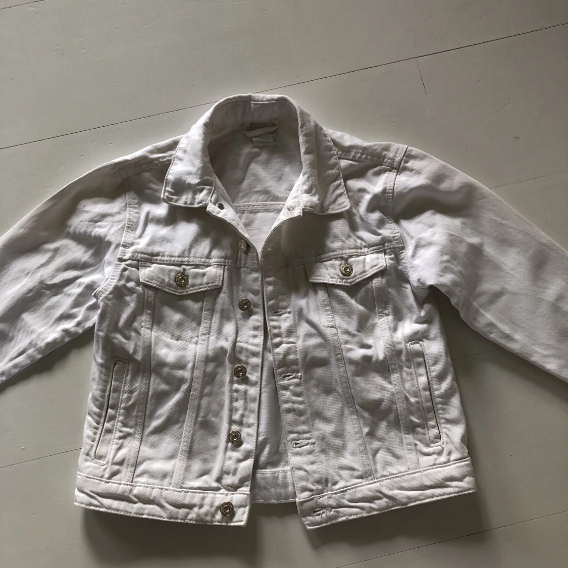 Vit jeansjacka - 90