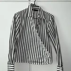 Nice striped wrap blouse from DKNY!