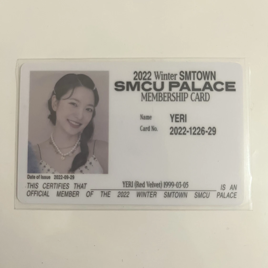Yeri smcu palace photocard