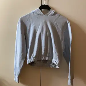 Säljer denna snygga ljusblå hoodie med nyc text  pga att den inte passar längre. Änvänd några få gånger & är i bra skick! 