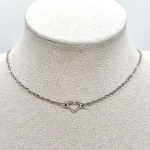 Handgjort halsband  - Material-rostfritt stål 👌 Nickel fri. Längd: 21,5cm+5cm. [Frakt 15kr]