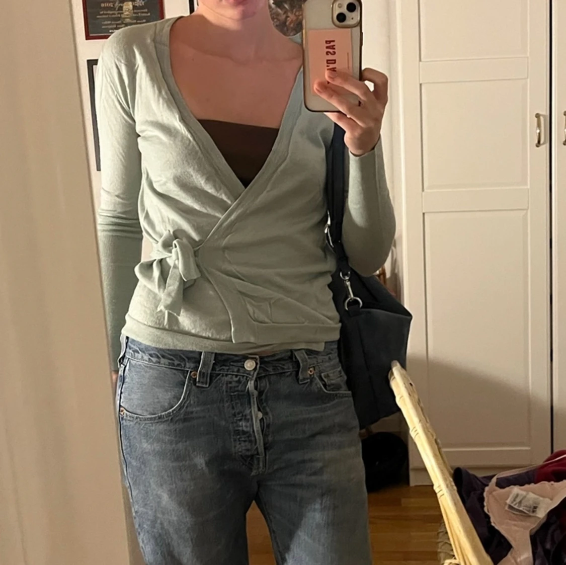 Grön Filippa K tröja som knyts  - 90