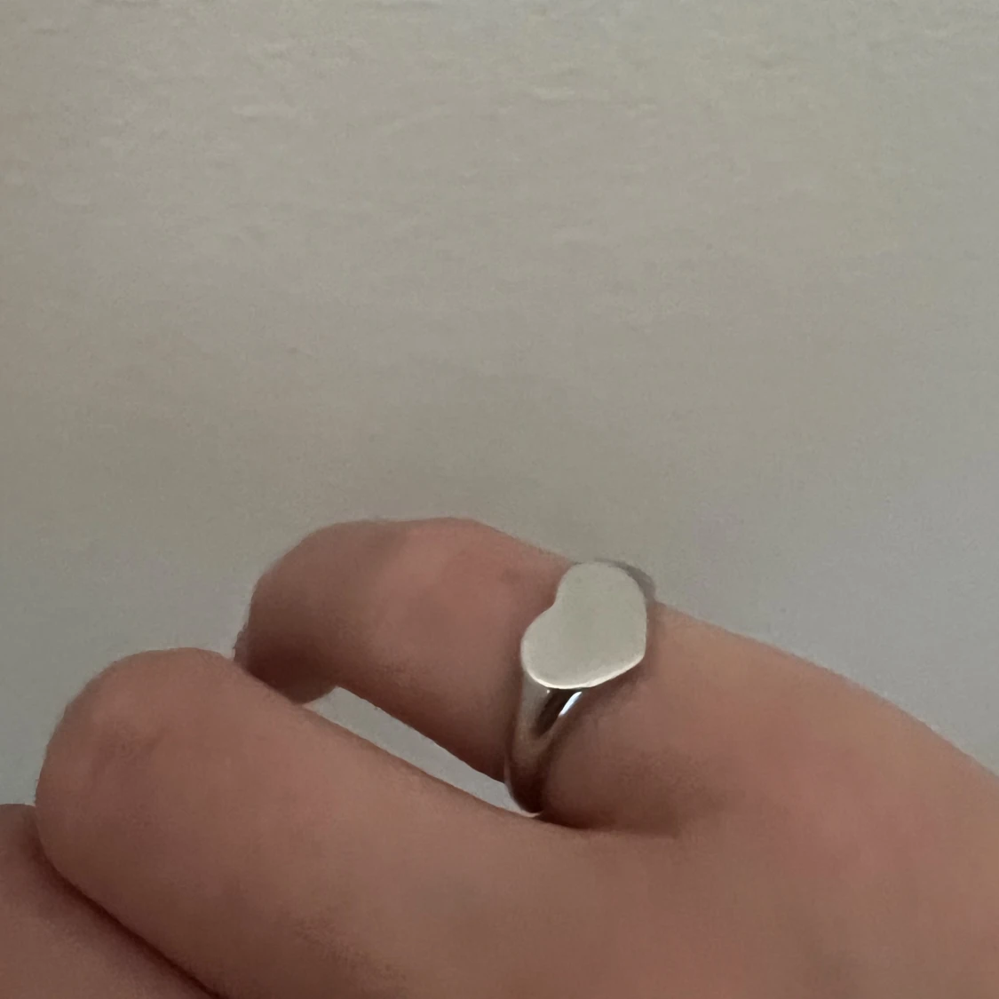 Hjärtformad ring i silver - 90