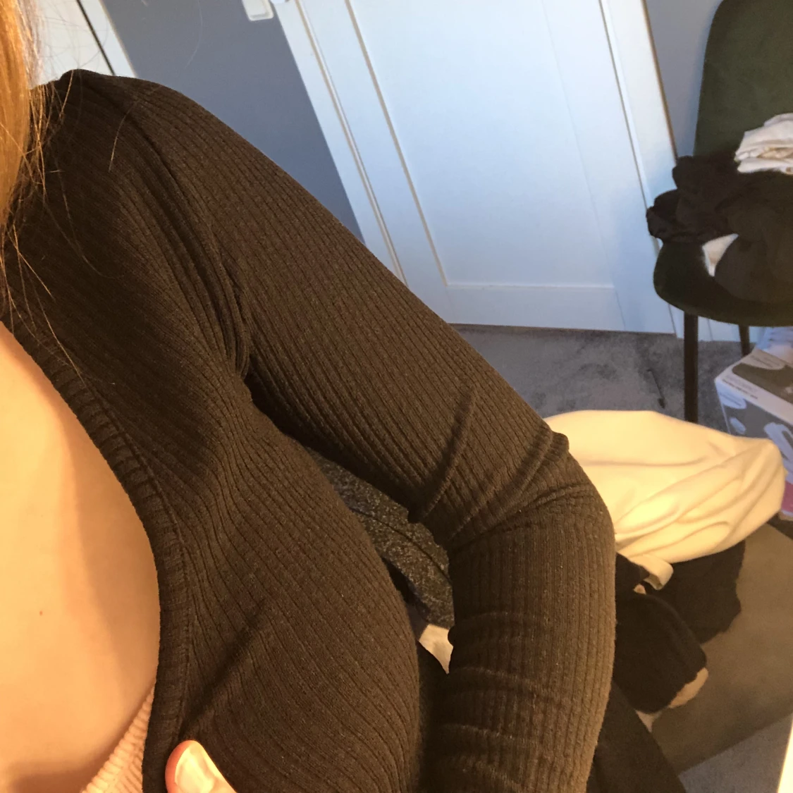 Ribbad knyttopp - 91